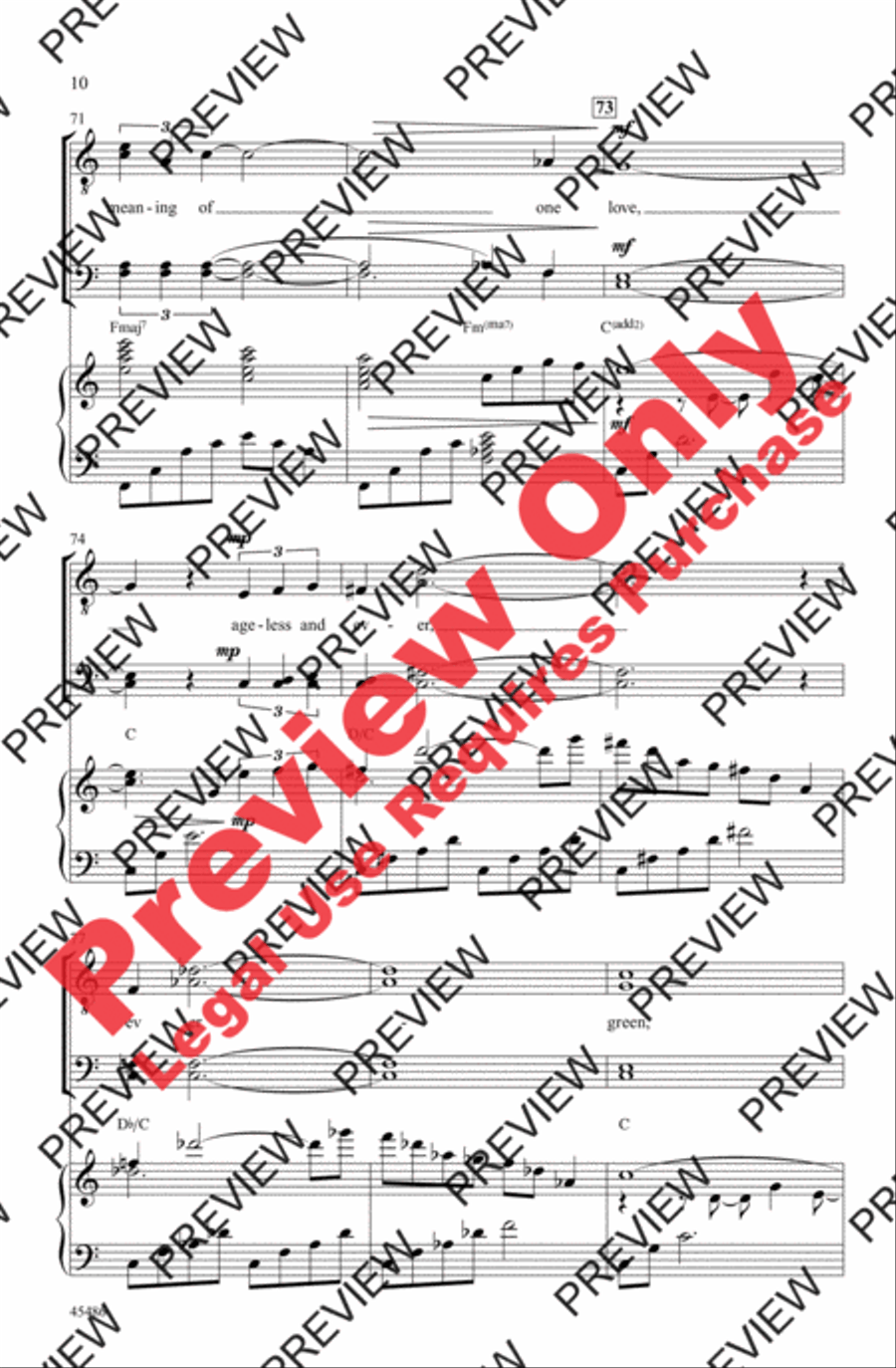 Evergreen Evergreen Men's Choir scores gallery preview page 10