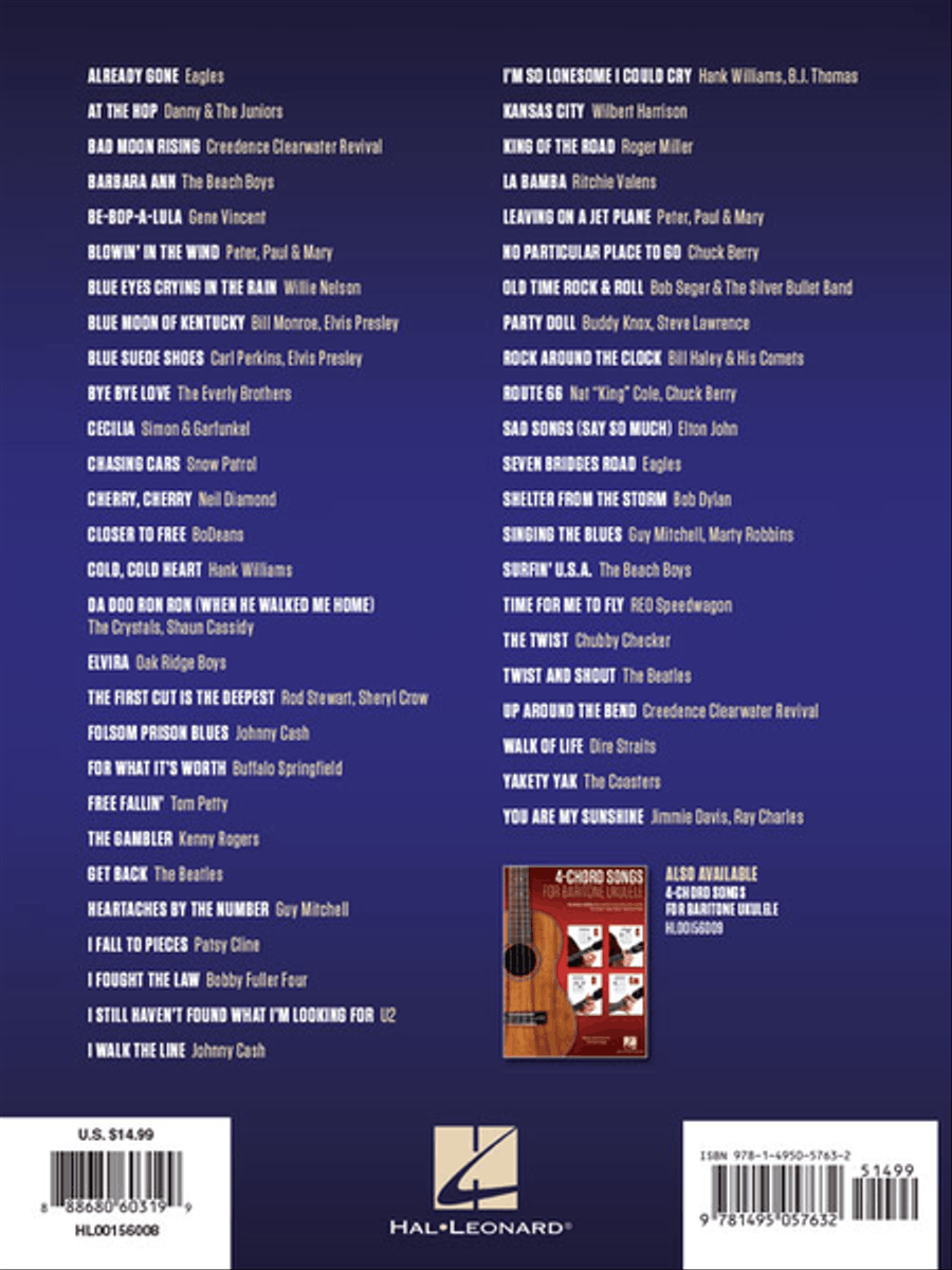 3-Chord Songs for Baritone Ukulele (G-C-D) Baritone Ukulele scores gallery preview page 6