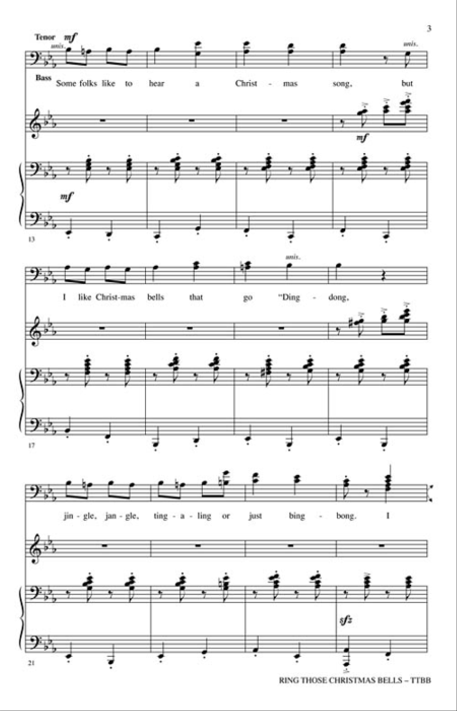 Ring Those Christmas Bells TTBB scores gallery preview page 3