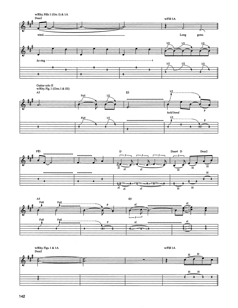Tuesday's Gone Tuesday's Gone Acoustic Guitar scores gallery preview page 6