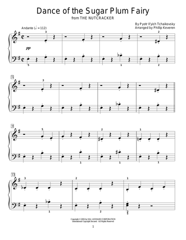 Dance Of The Sugar Plum Fairy (from The Nutcracker) (arr. Phillip Keveren)