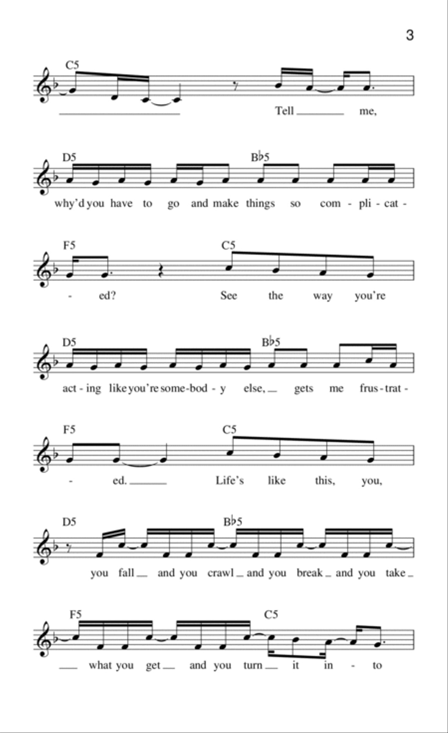 Complicated Piano scores gallery preview page 3