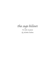 The Sage Billows for alto and piano