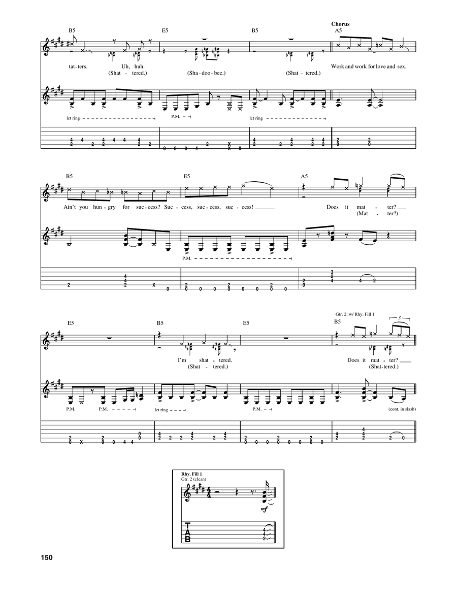 Shattered Shattered Acoustic Guitar scores gallery preview page 4