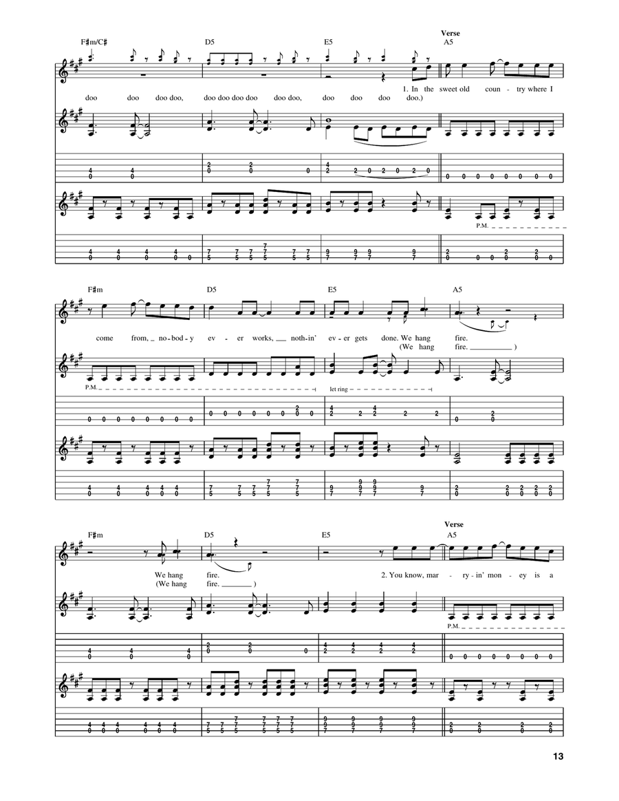 Hang Fire Hang Fire Acoustic Guitar scores gallery preview page 2