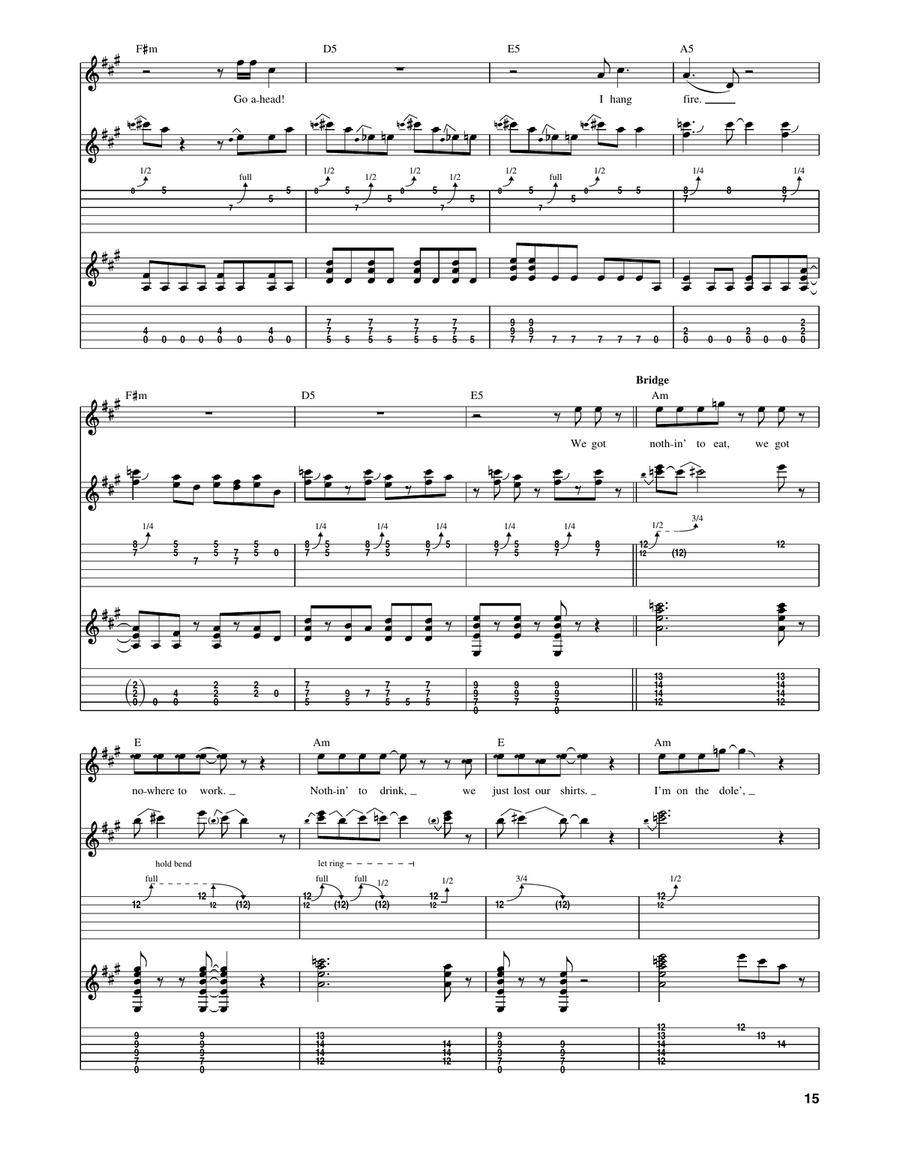 Hang Fire Hang Fire Acoustic Guitar scores gallery preview page 4