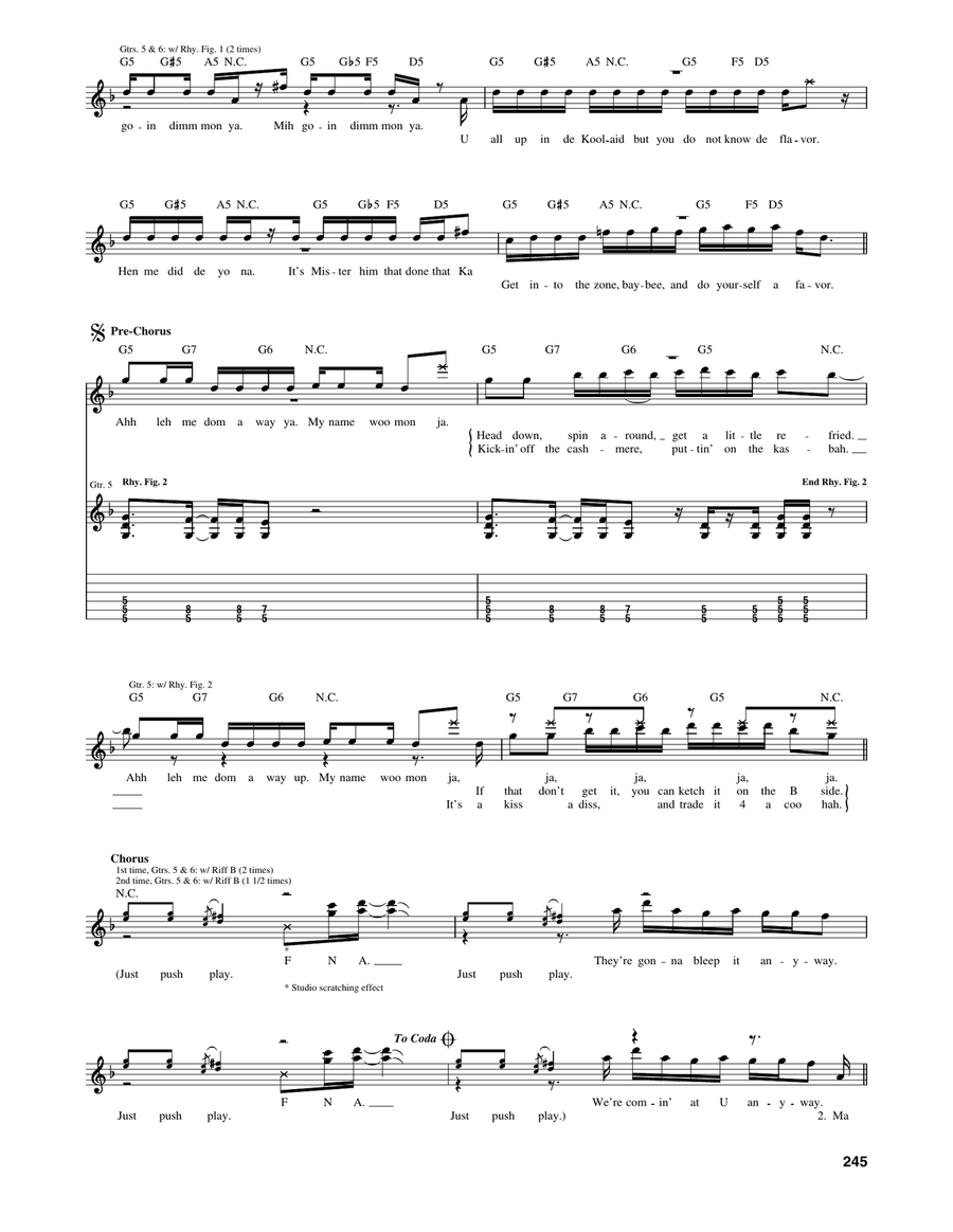 Just Push Play Just Push Play Acoustic Guitar scores gallery preview page 3