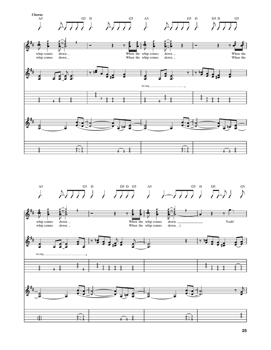 When The Whip Comes Down When The Whip Comes Down Acoustic Guitar scores gallery preview page 3