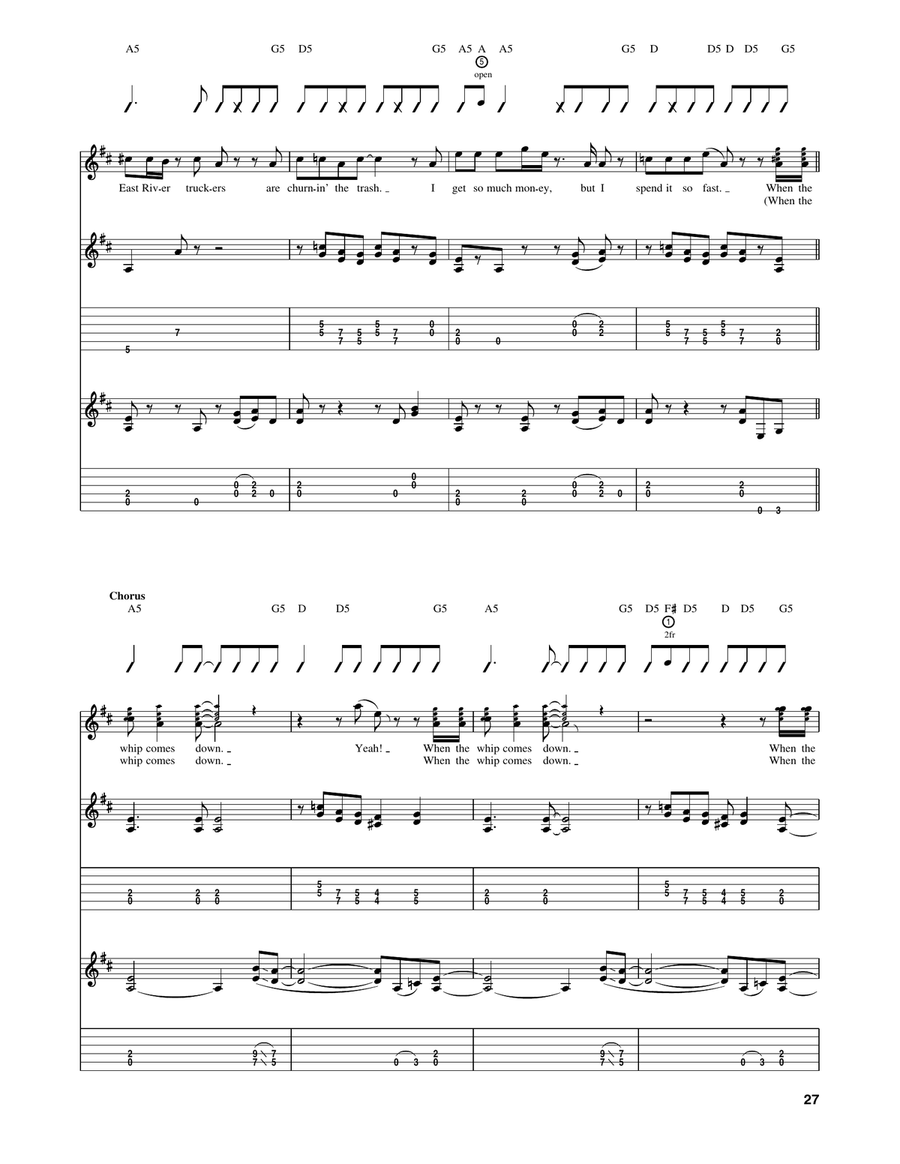 When The Whip Comes Down When The Whip Comes Down Acoustic Guitar scores gallery preview page 5