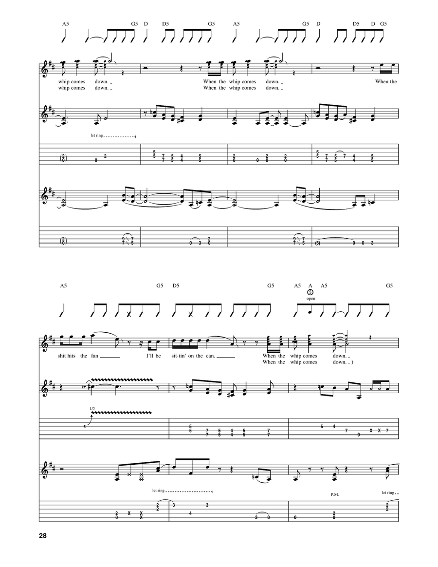 When The Whip Comes Down When The Whip Comes Down Acoustic Guitar scores gallery preview page 6