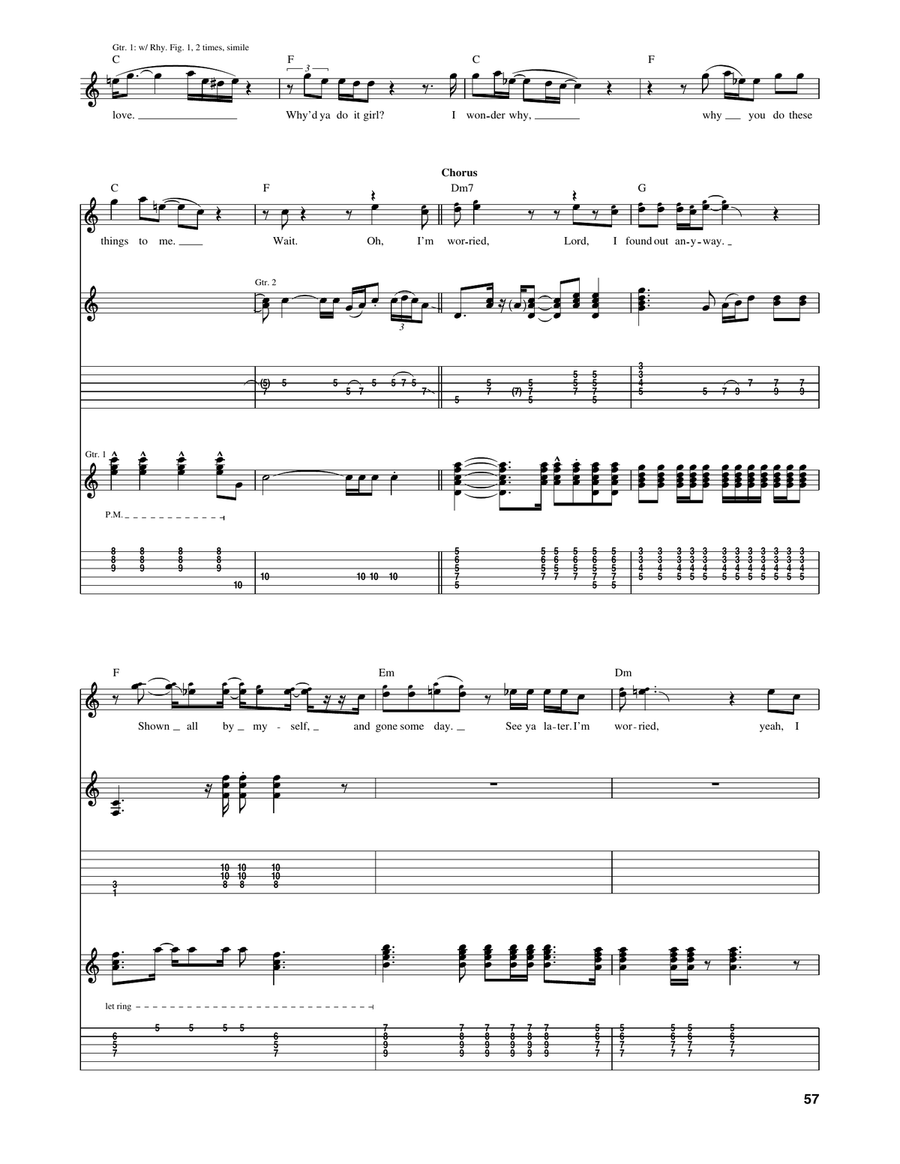 Worried About You Worried About You Acoustic Guitar scores gallery preview page 4