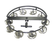 Large Hi-Hat Tambourine with 10 Pair of Jingles