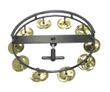 Large Hi-Hat Tambourine with 10 Pair of Jingles