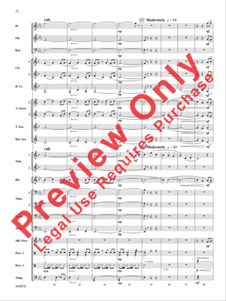 Skydive Concert Band scores gallery preview page 12