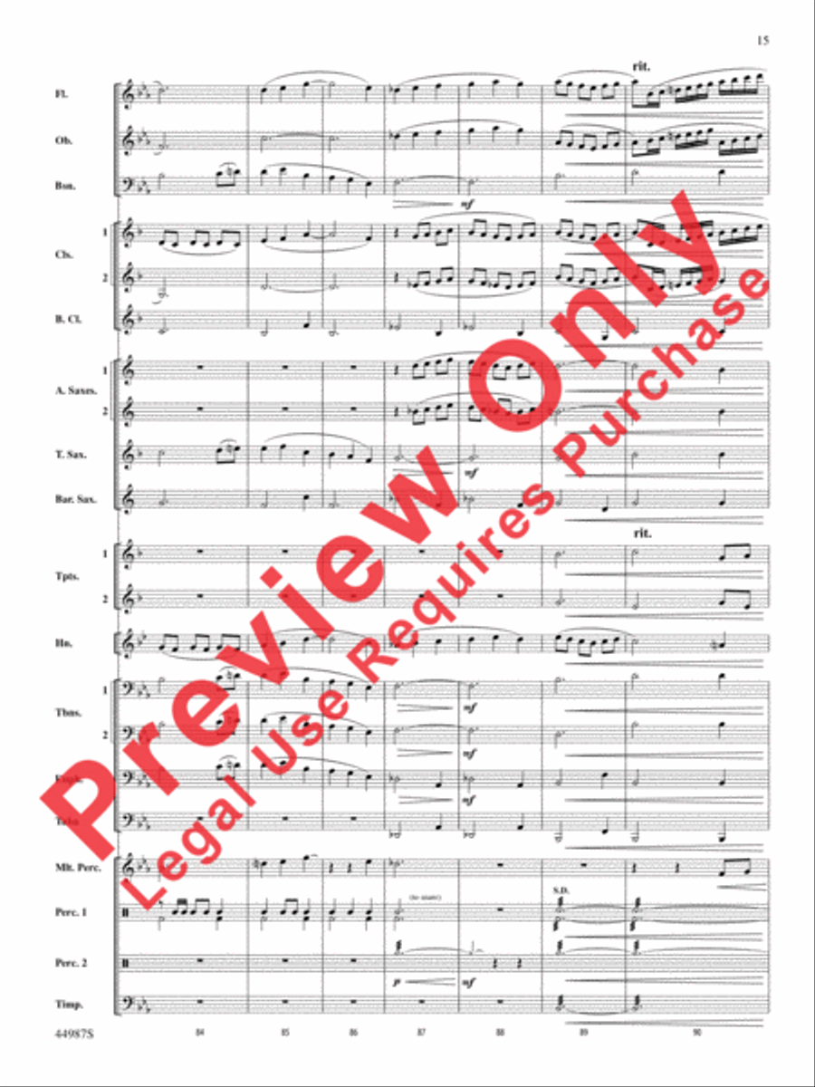 Skydive Concert Band scores gallery preview page 15