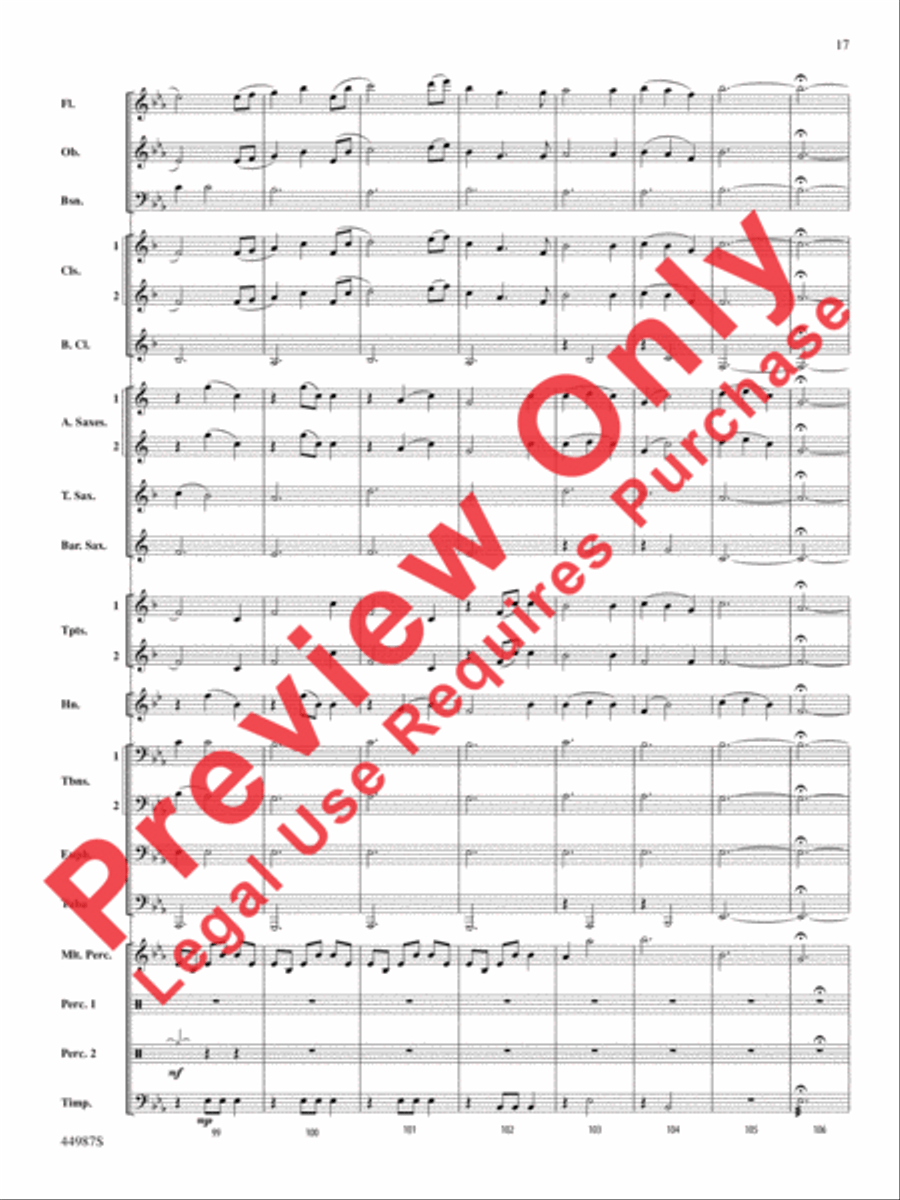 Skydive Concert Band scores gallery preview page 17