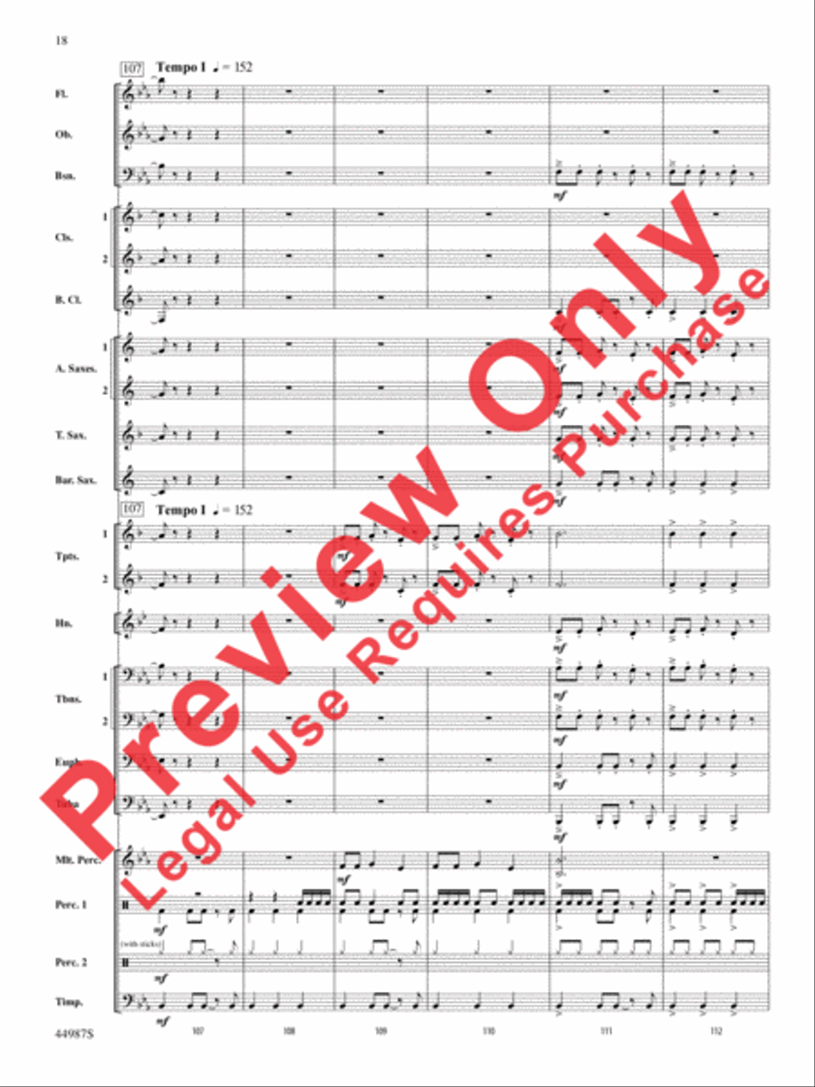 Skydive Concert Band scores gallery preview page 18