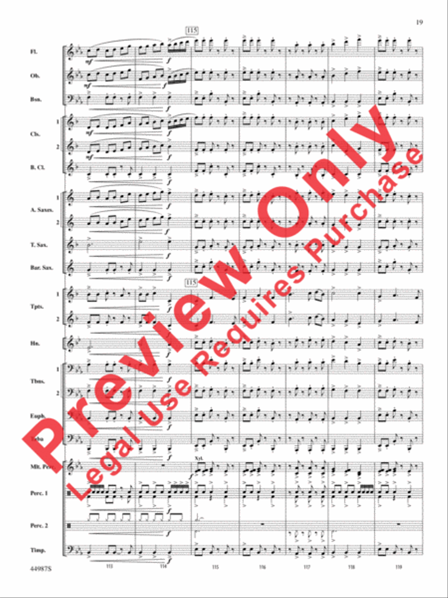 Skydive Concert Band scores gallery preview page 19