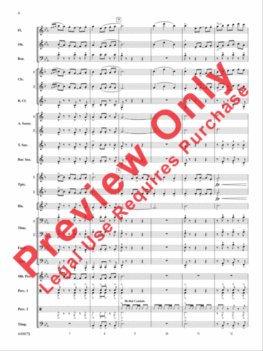 Skydive Concert Band scores gallery preview page 4