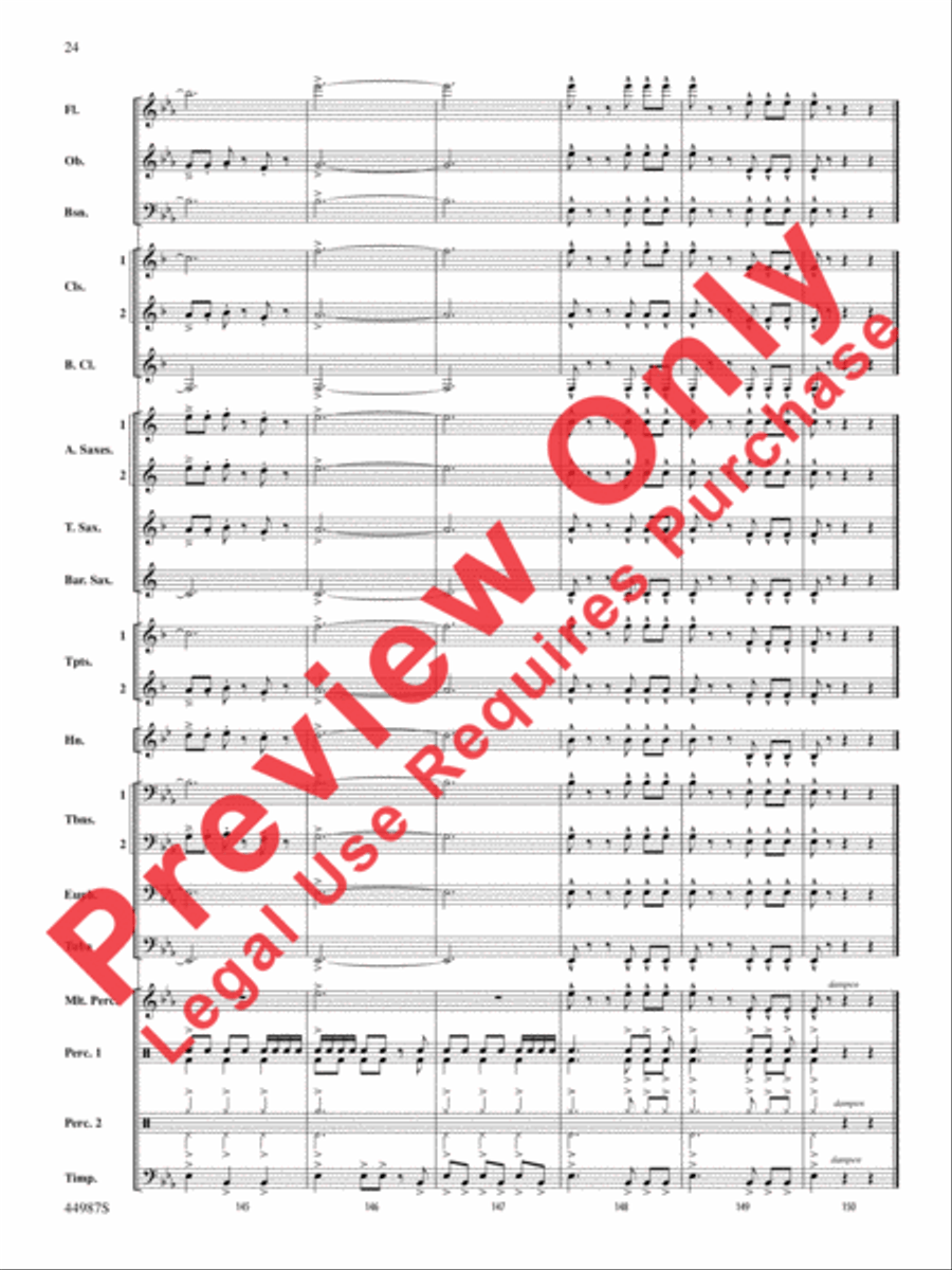 Skydive Concert Band scores gallery preview page 24