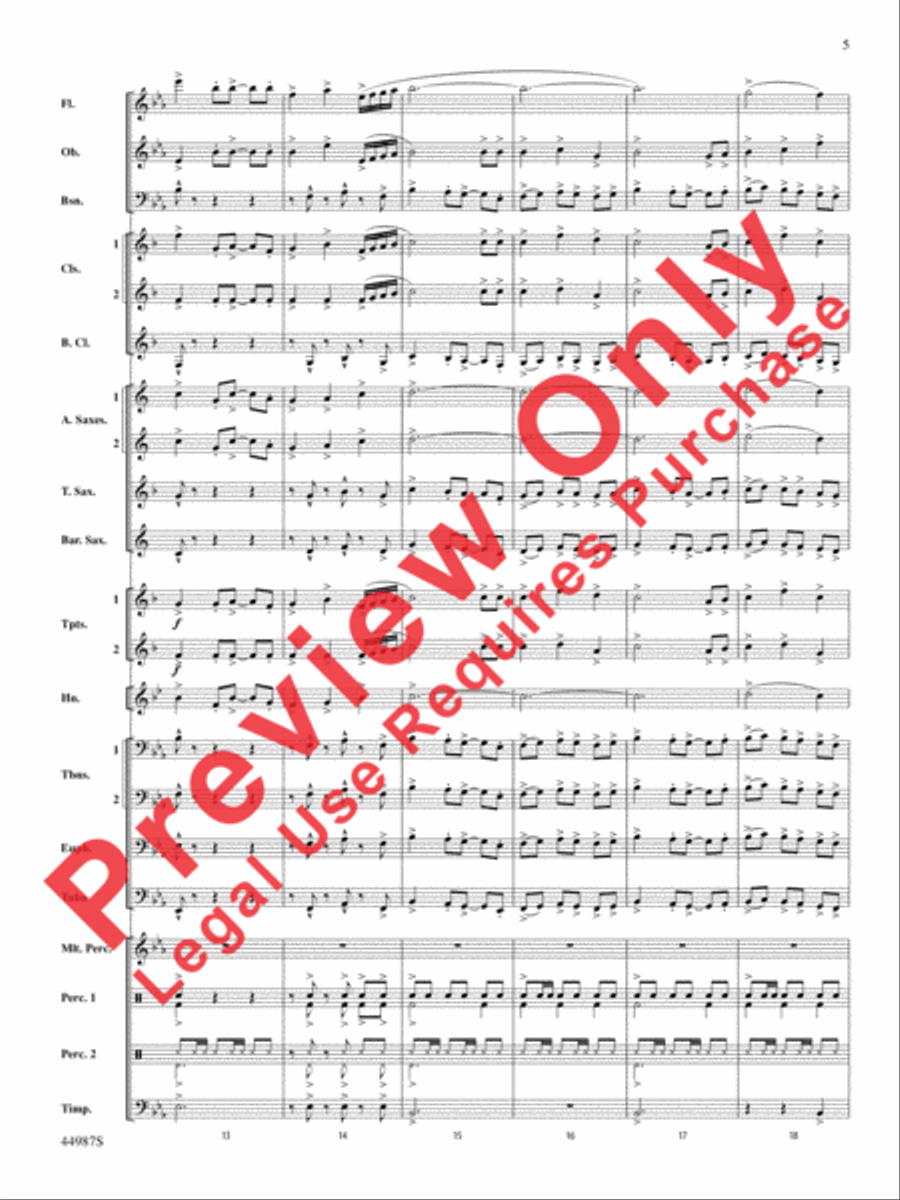 Skydive Concert Band scores gallery preview page 5