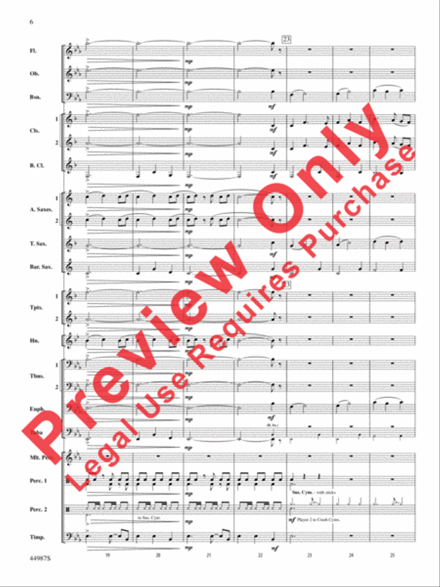 Skydive Concert Band scores gallery preview page 6