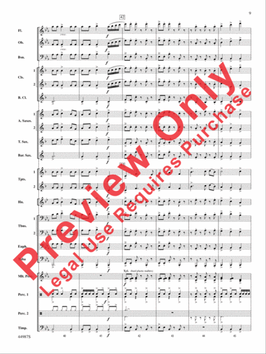 Skydive Concert Band scores gallery preview page 9