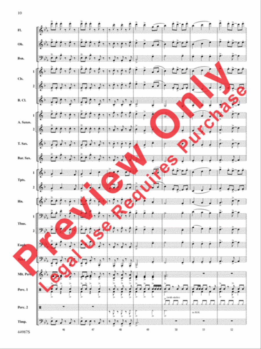 Skydive Concert Band scores gallery preview page 10