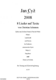 Acht Lieder auf Texte von Christian Schramm