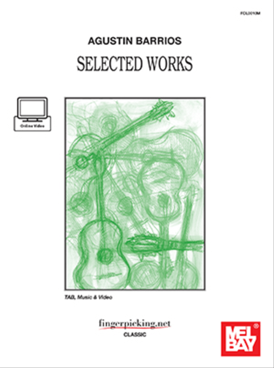 Agustin Barrios Selected Works Tab, Music & Video Guitar Tablature scores gallery preview page 1