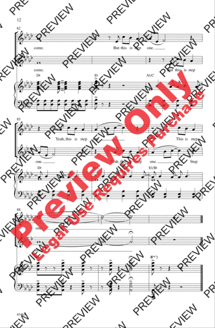 Step One Step One 2-Part scores gallery preview page 12