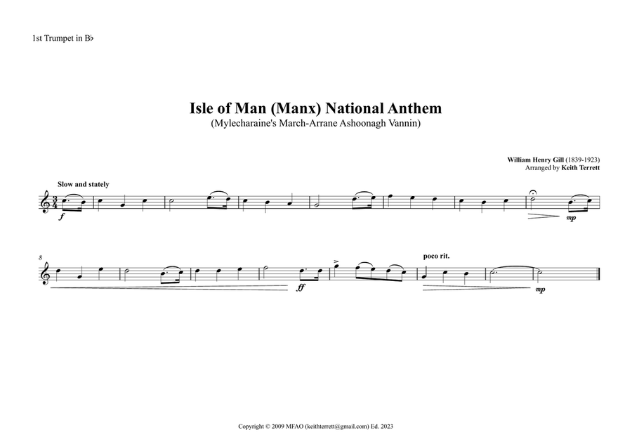 Isle of Man (Manx) National Anthem for Brass Quintet Brass Quintet scores gallery preview page 4