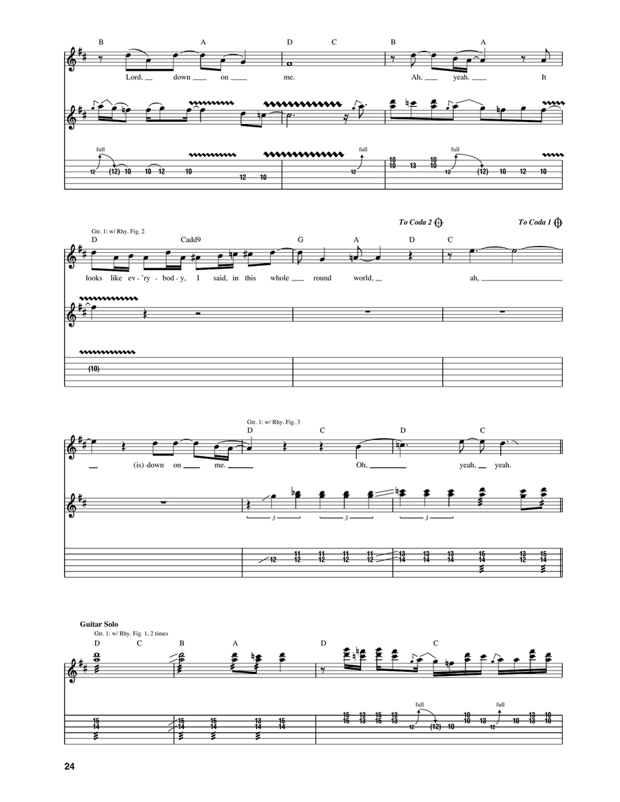 Down On Me Down On Me Acoustic Guitar scores gallery preview page 3