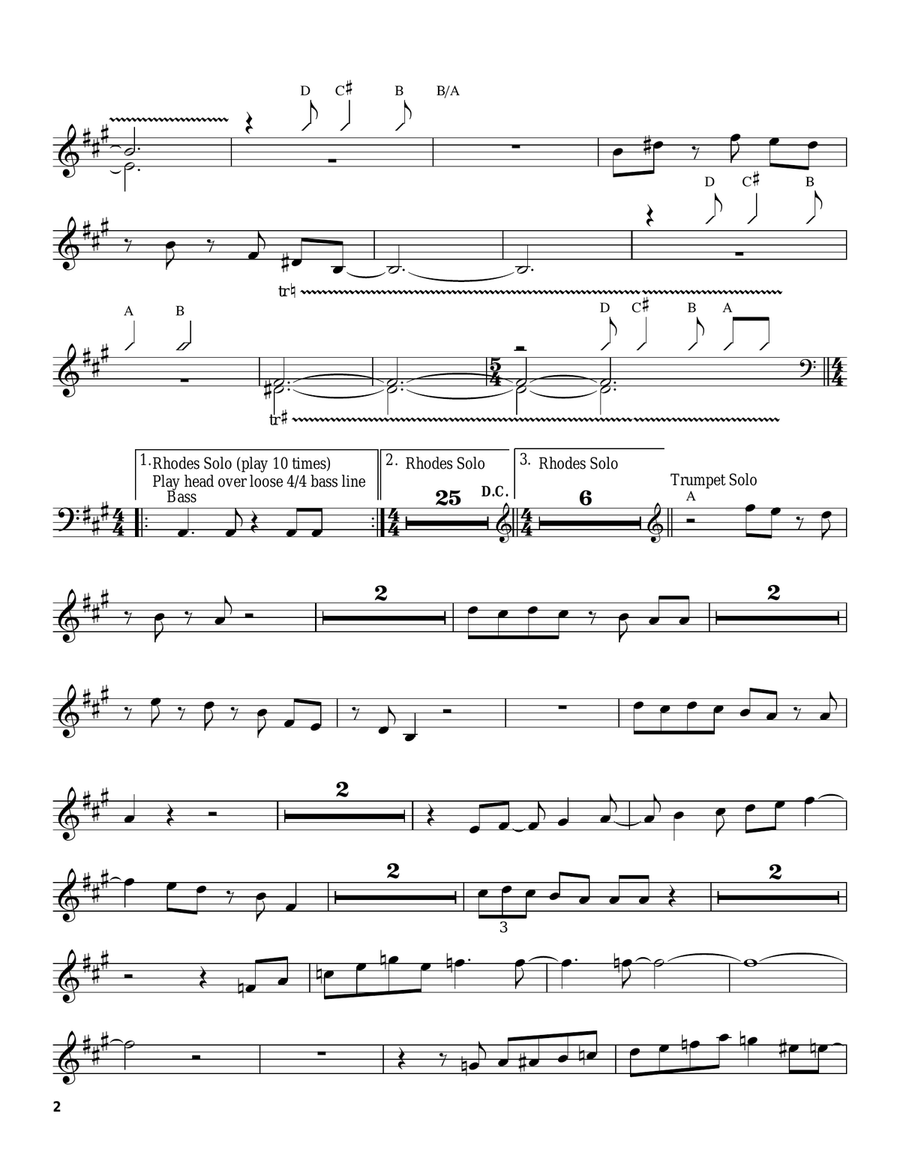 Filles De Kilimanjaro Filles De Kilimanjaro Trumpet scores gallery preview page 2