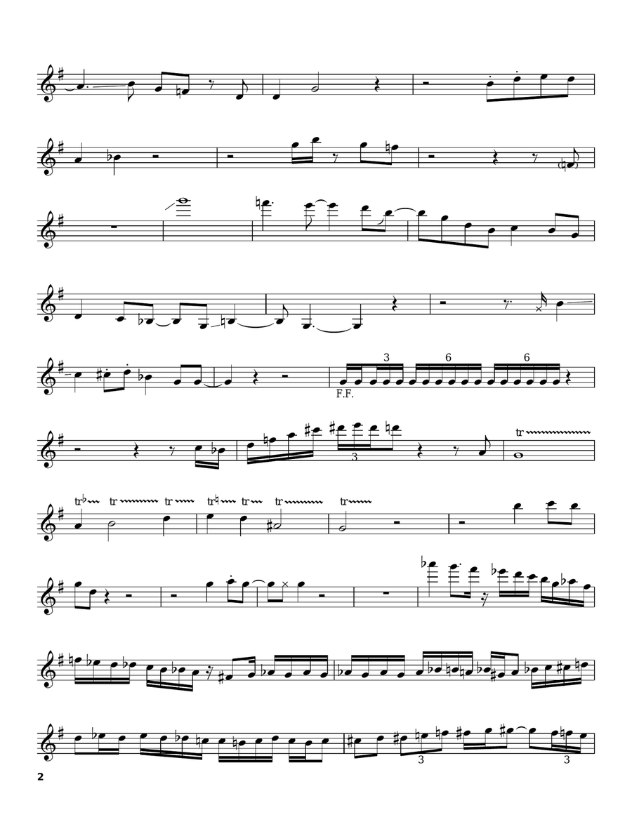 Miles Runs The Voodoo Down Trumpet scores gallery preview page 2