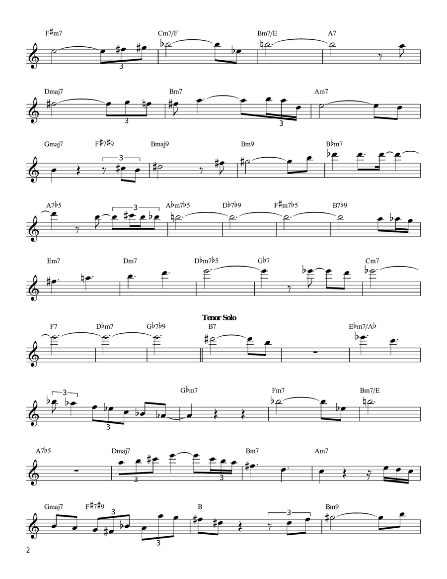 Miyako Miyako Tenor Saxophone scores gallery preview page 2