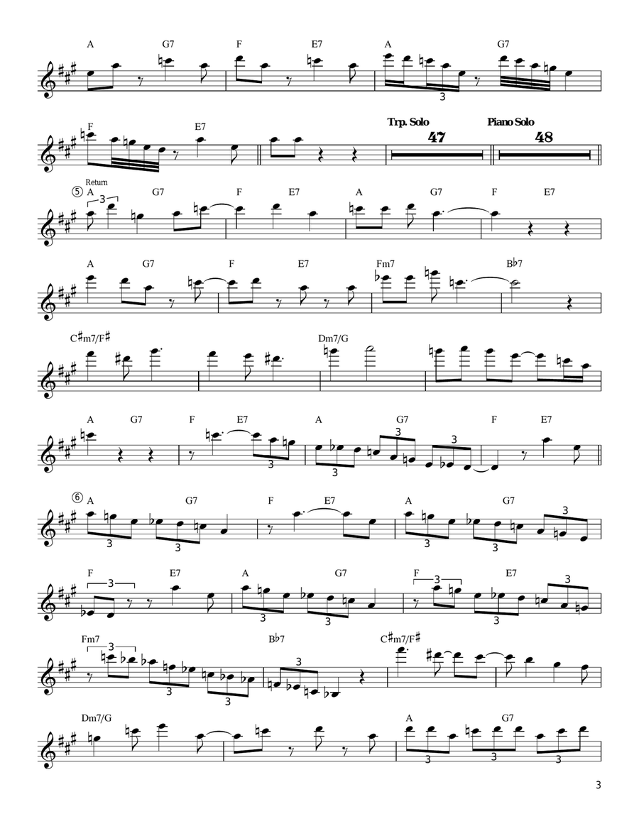 Night Dreamer Night Dreamer Tenor Saxophone scores gallery preview page 3