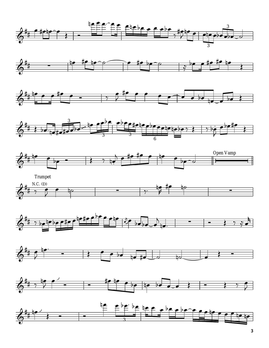Bitches Brew Bitches Brew Trumpet scores gallery preview page 3