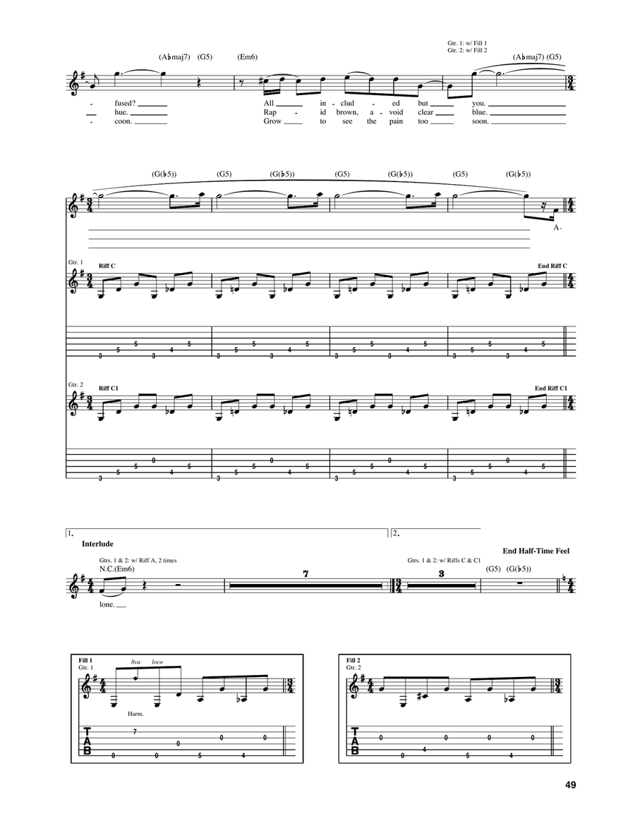 Frogs Frogs Acoustic Guitar scores gallery preview page 2