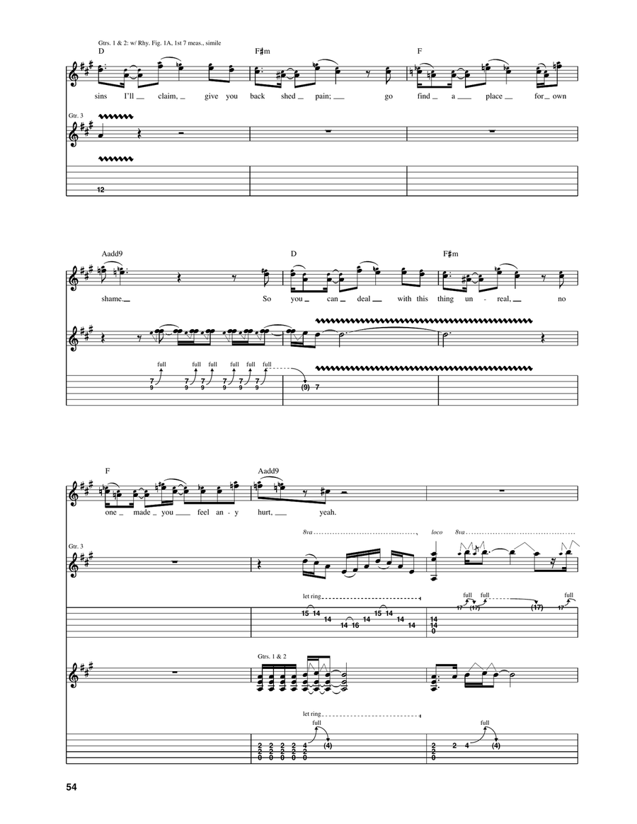 Shame In You Shame In You Acoustic Guitar scores gallery preview page 4