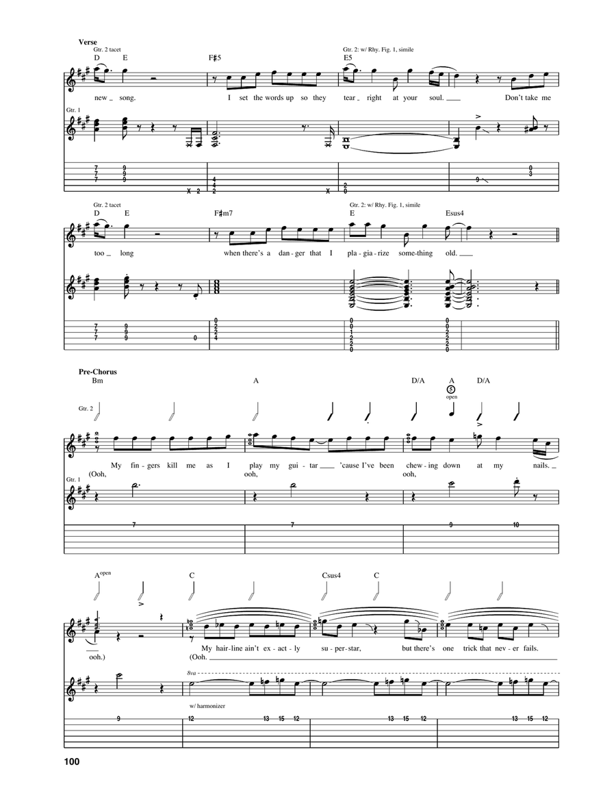 New Song Acoustic Guitar scores gallery preview page 2