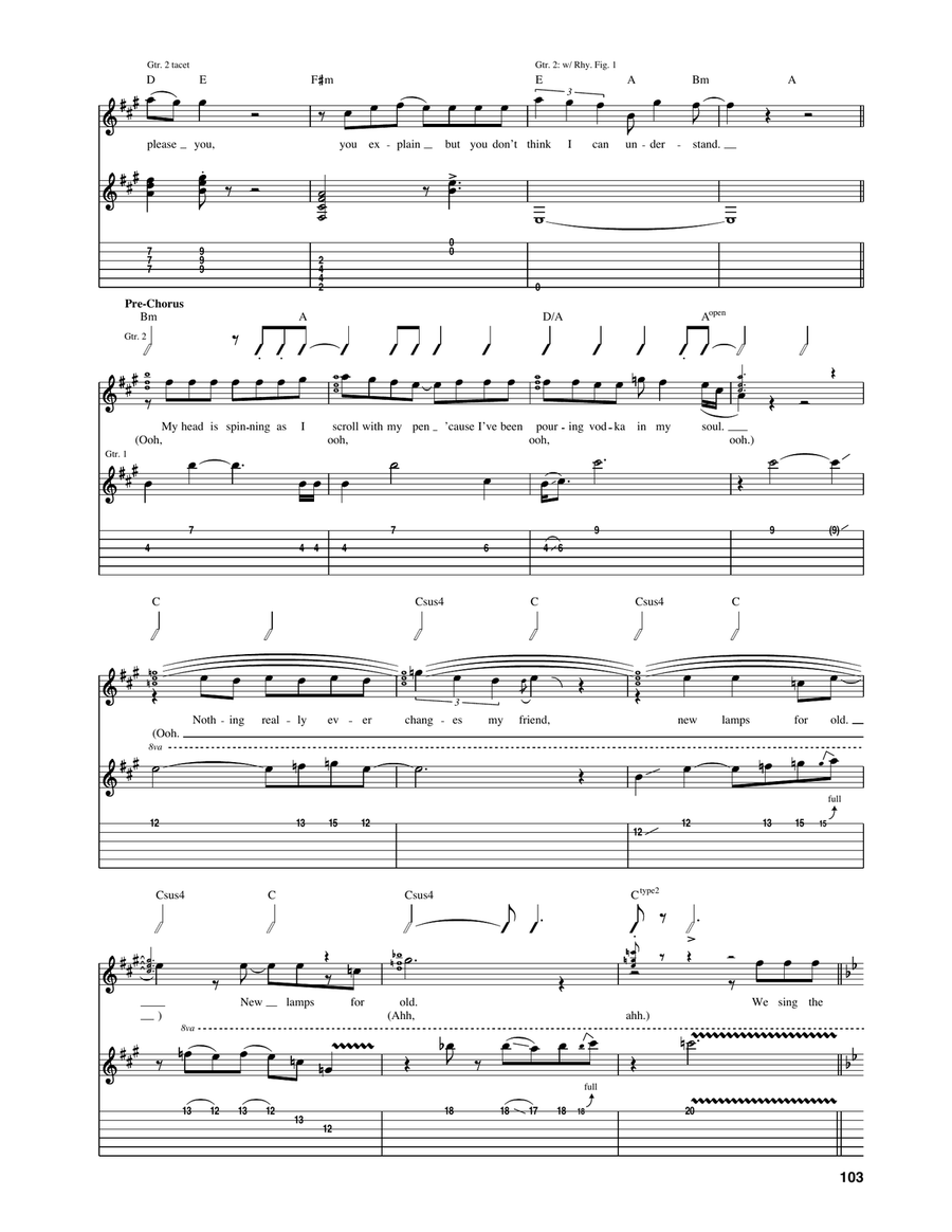 New Song Acoustic Guitar scores gallery preview page 5