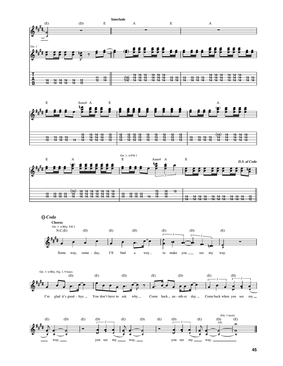 See My Way Acoustic Guitar scores gallery preview page 2