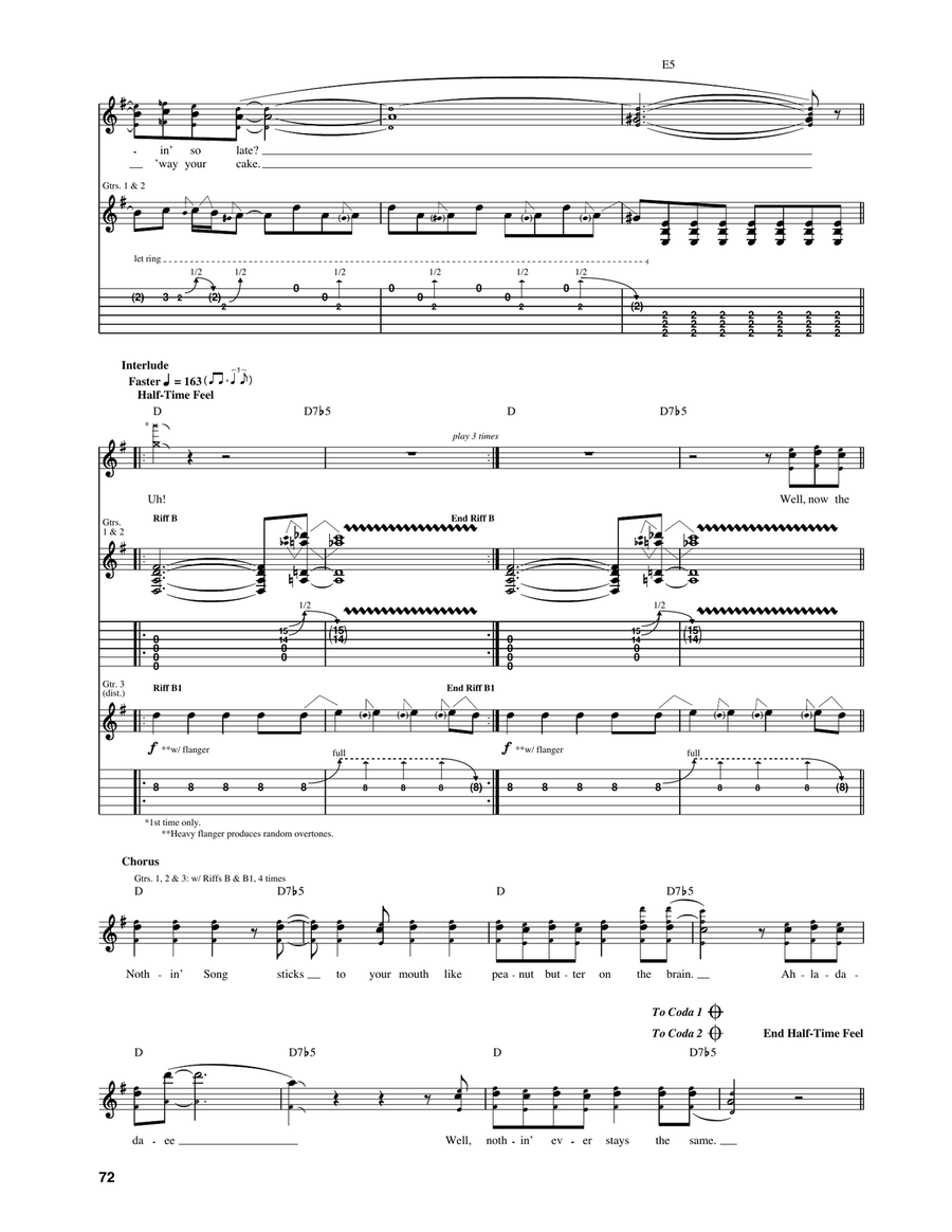 Nothin' Song Acoustic Guitar scores gallery preview page 3