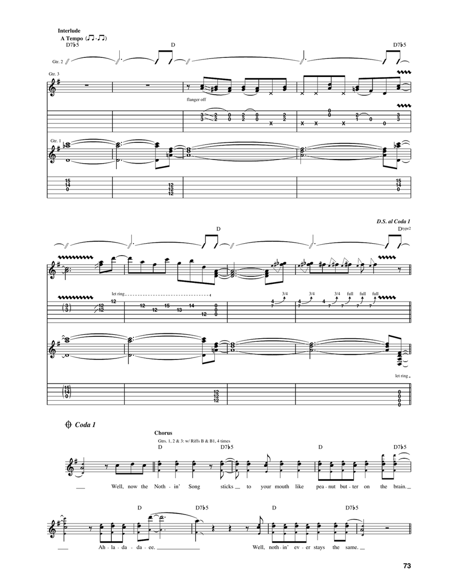 Nothin' Song Acoustic Guitar scores gallery preview page 4