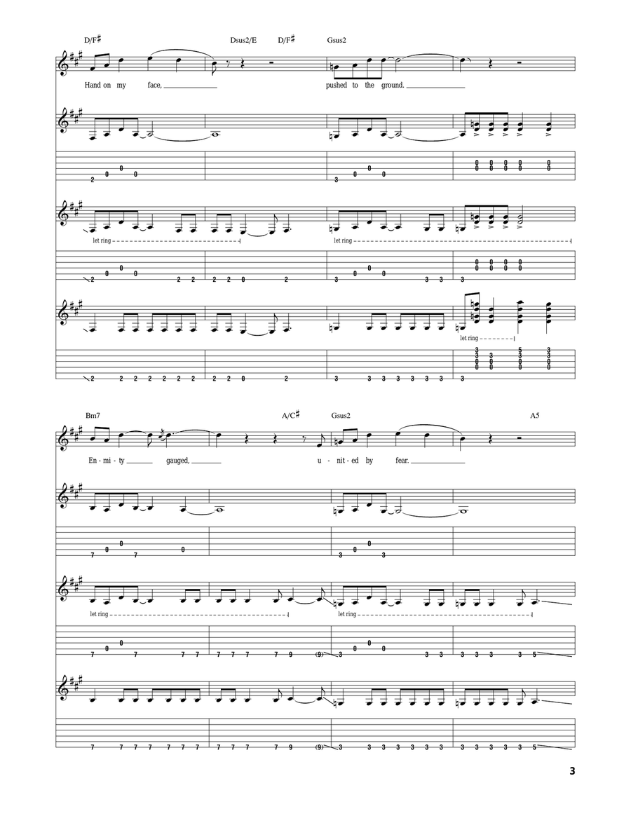 Rearviewmirror Rearviewmirror Acoustic Guitar scores gallery preview page 3