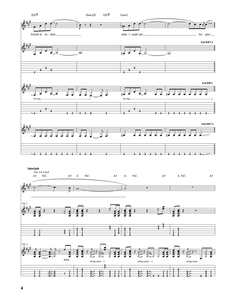 Rearviewmirror Rearviewmirror Acoustic Guitar scores gallery preview page 4