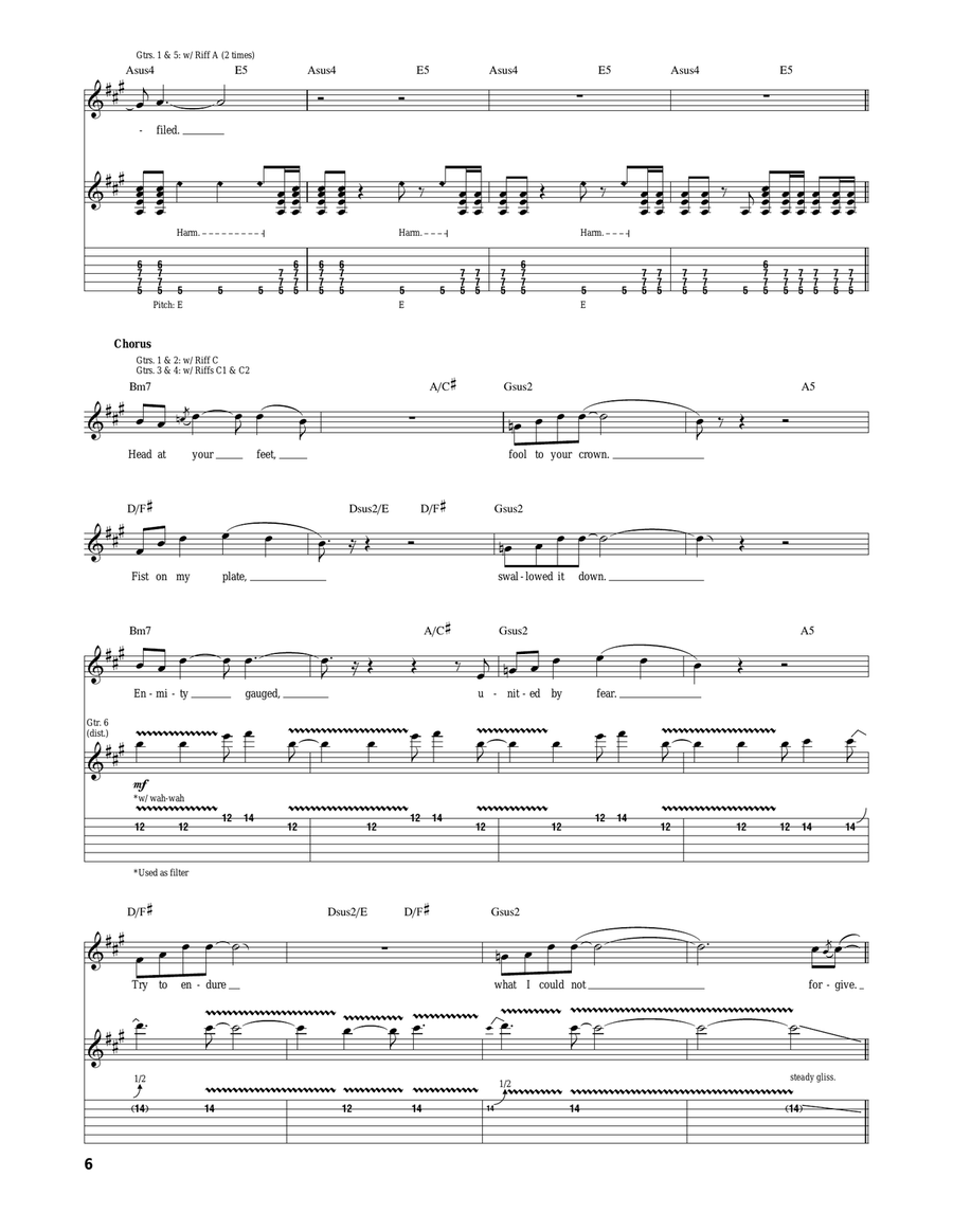 Rearviewmirror Rearviewmirror Acoustic Guitar scores gallery preview page 6