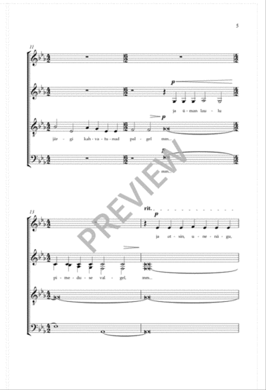 Valgusele Valgusele 4-Part scores gallery preview page 6