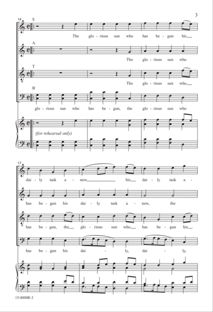 Three Billings Pieces Three Billings Pieces 4-Part scores gallery preview page 3